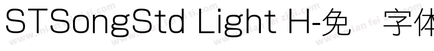STSongStd Light H字体转换